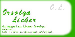 orsolya licker business card